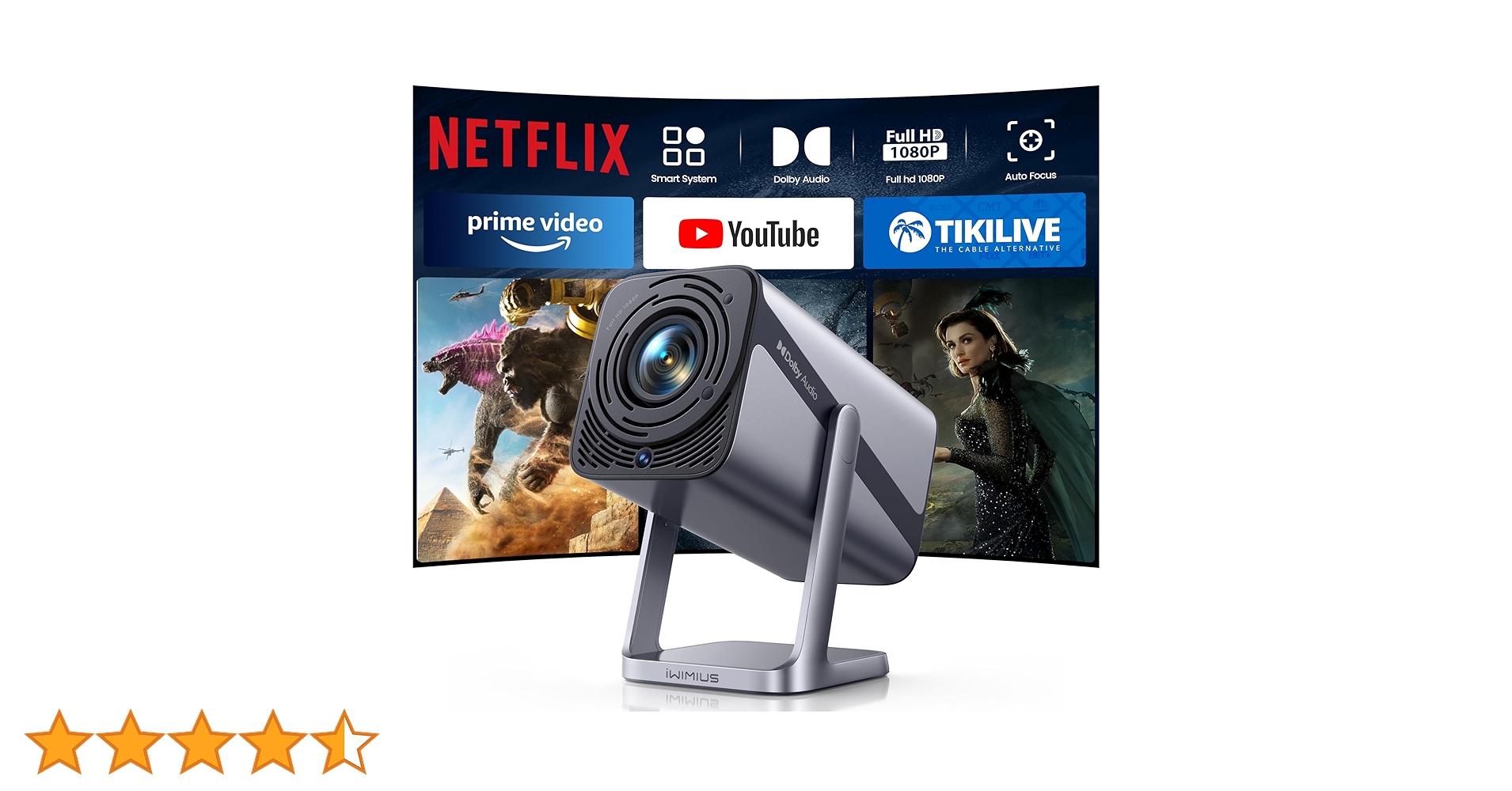 ★［新品/未使用］iWIMIUS S29 ポータブルプロジェクター★ iWiMiUS S29』レビュー、750ANSIルーメン対応、Netflix公式